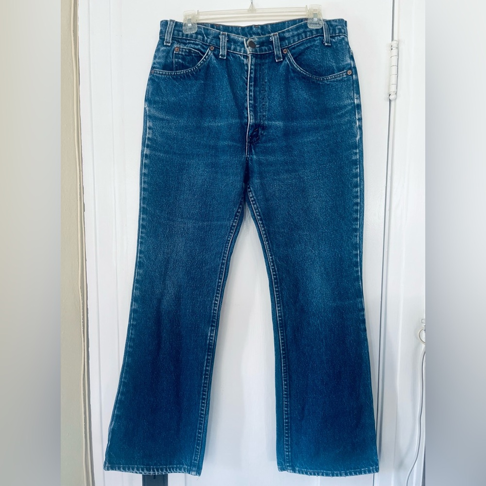 Vintage '80s Levi's 517 Orange Tab Jeans 34x30 USA Made Men's or Unisex Denim